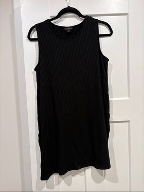 J. Jill Black Ribbed sweater Sleeveless Tank